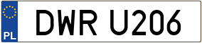 Truck License Plate